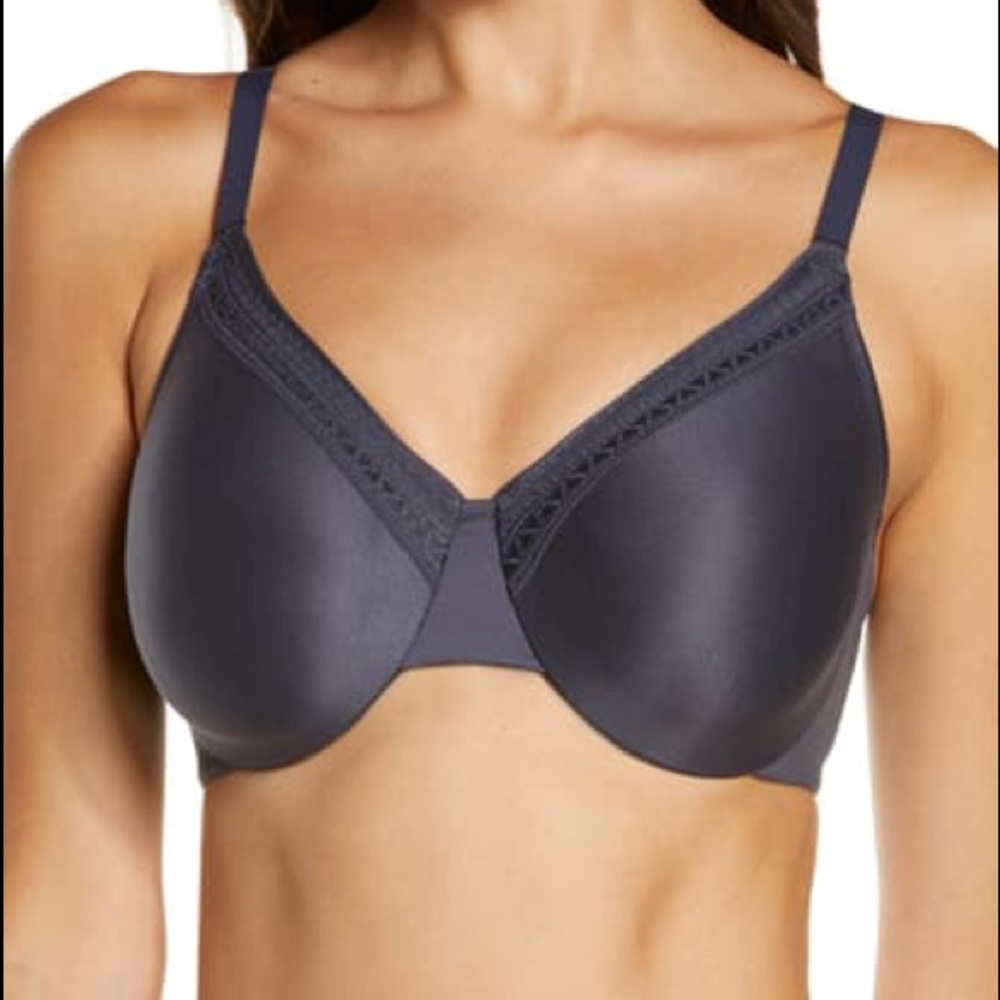 WACOAL PERFECT PRIMER FULL FIGURE BRA GRAPHITE NWT